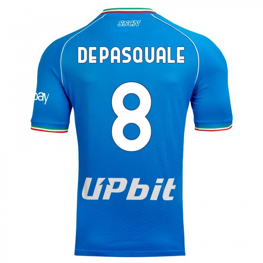 Hombre Camiseta Dylan De Pasquale #8 Cielo Azul 1ª Equipación 2023/24 La Camisa Perú