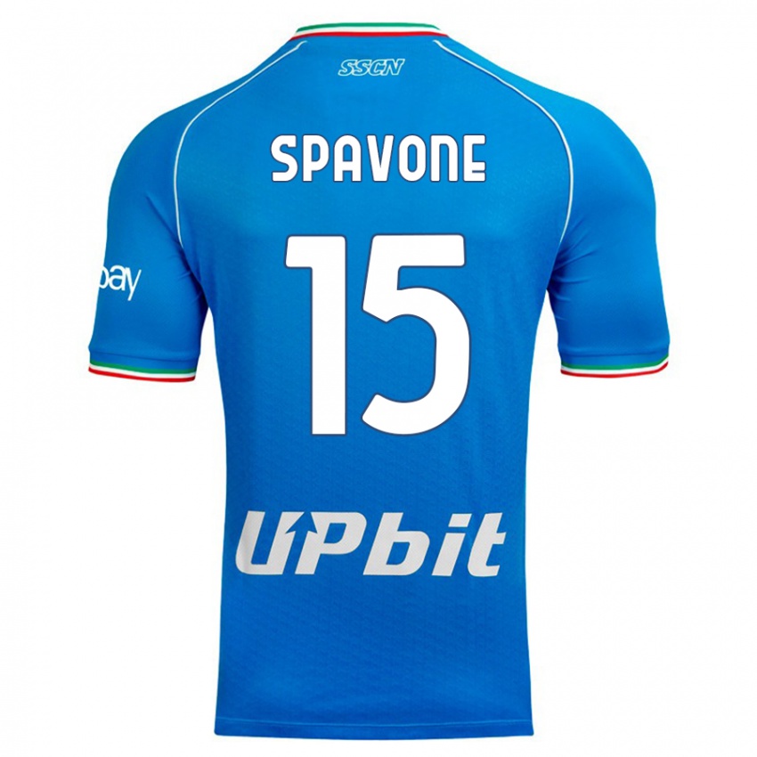 Hombre Camiseta Alessandro Spavone #15 Cielo Azul 1ª Equipación 2023/24 La Camisa Perú