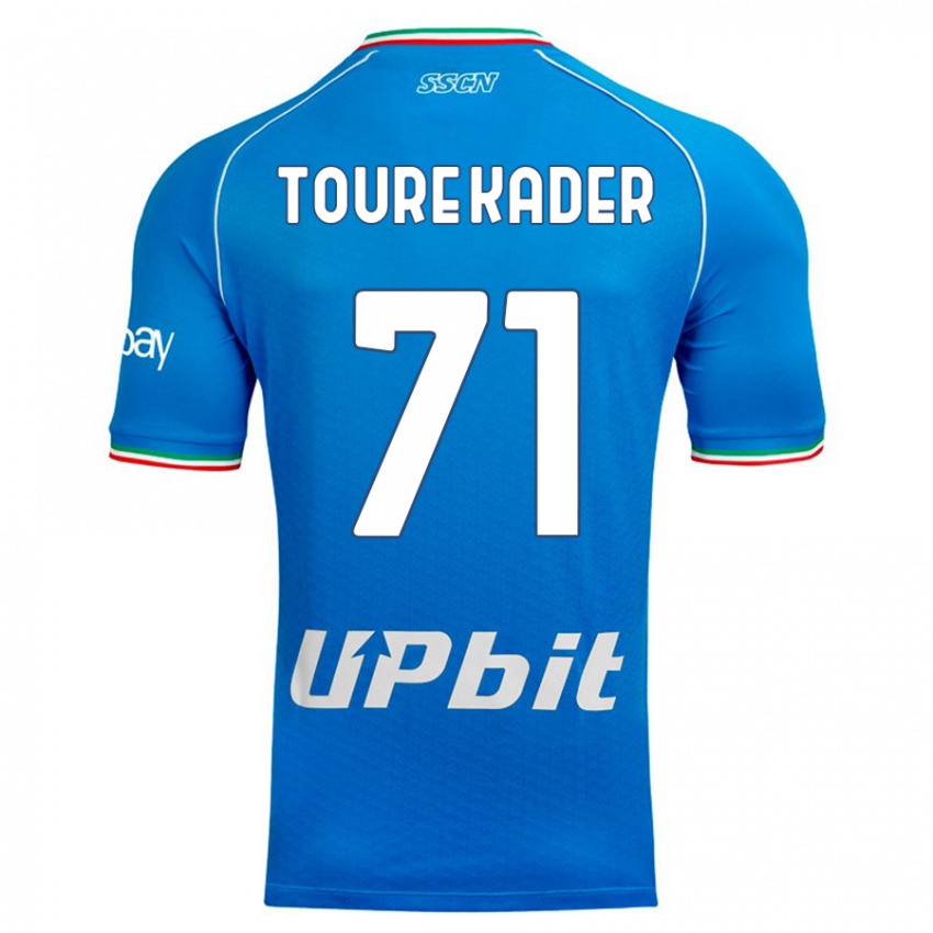 Hombre Camiseta Aziz Toure Kader #71 Cielo Azul 1ª Equipación 2023/24 La Camisa Perú