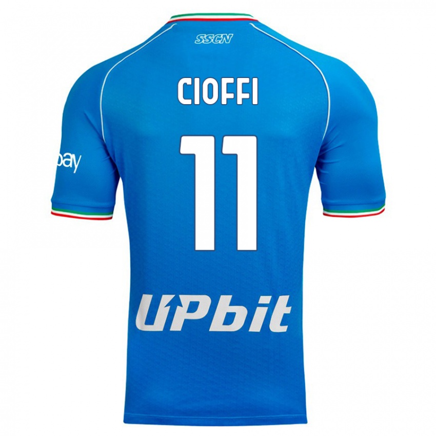 Hombre Camiseta Antonio Cioffi #11 Cielo Azul 1ª Equipación 2023/24 La Camisa Perú