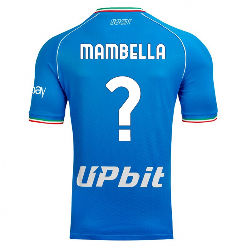 Hombre Camiseta Andrea Mambella #0 Cielo Azul 1ª Equipación 2023/24 La Camisa Perú