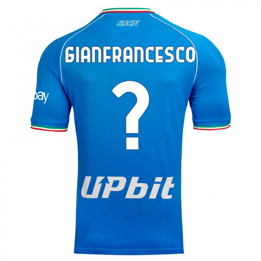 Hombre Camiseta Sergio Gianfrancesco #0 Cielo Azul 1ª Equipación 2023/24 La Camisa Perú