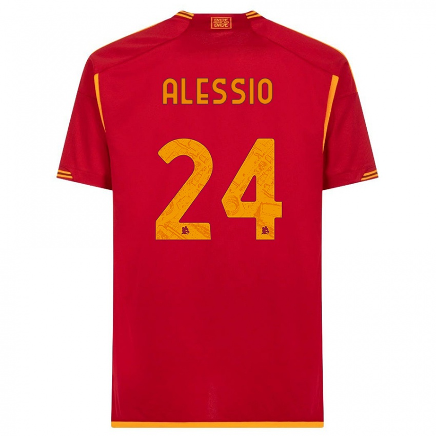 Hombre Camiseta Filippo Alessio #24 Rojo 1ª Equipación 2023/24 La Camisa Perú