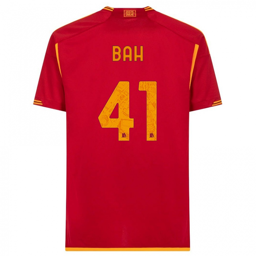 Hombre Camiseta Muhammed Bah #41 Rojo 1ª Equipación 2023/24 La Camisa Perú