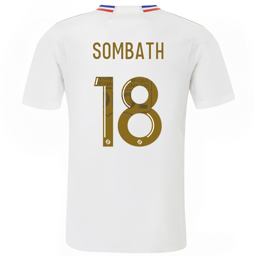 Hombre Camiseta Alice Sombath #18 Blanco 1ª Equipación 2023/24 La Camisa Perú