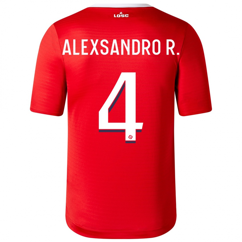 Hombre Camiseta Alexsandro Ribeiro #4 Rojo 1ª Equipación 2023/24 La Camisa Perú