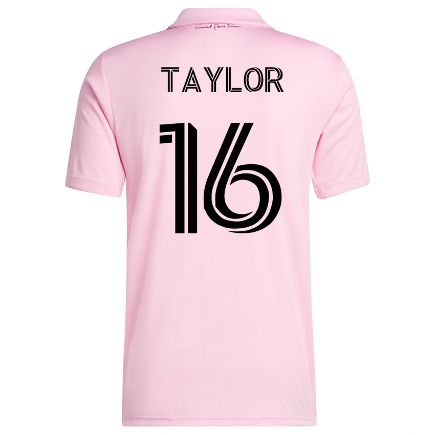 Hombre Camiseta Robert Taylor #16 Rosa 1ª Equipación 2023/24 La Camisa Perú