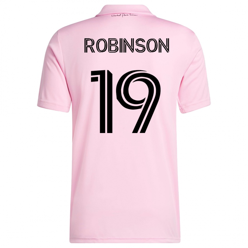 Hombre Camiseta Robbie Robinson #19 Rosa 1ª Equipación 2023/24 La Camisa Perú