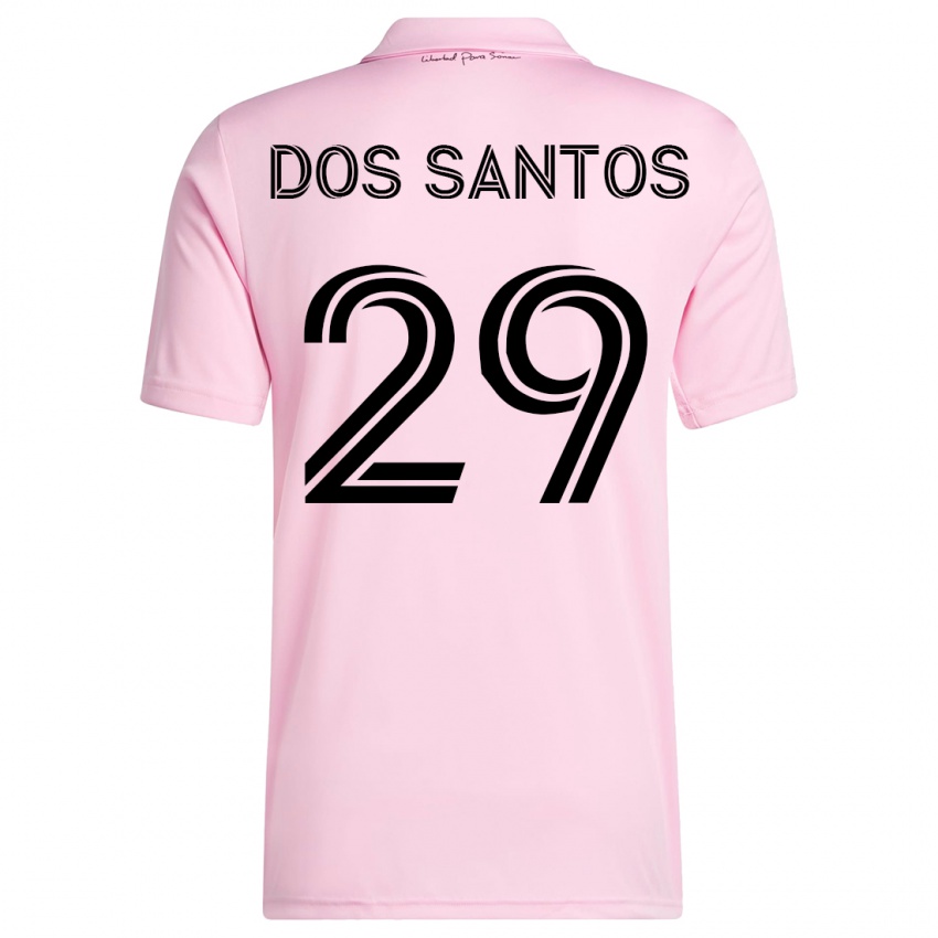 Hombre Camiseta Cj Dos Santos #29 Rosa 1ª Equipación 2023/24 La Camisa Perú