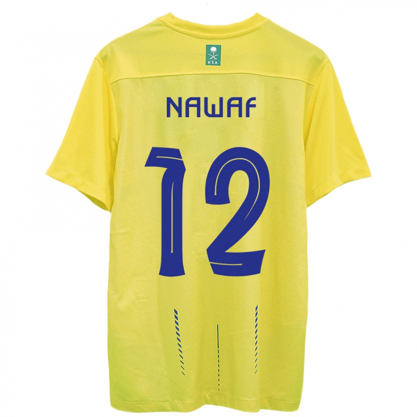 Hombre Camiseta Nawaf Al-Boushal #12 Amarillo 1ª Equipación 2023/24 La Camisa Perú