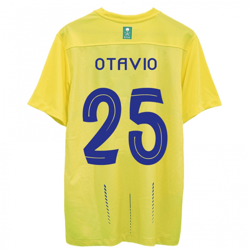 Hombre Camiseta Otavio #25 Amarillo 1ª Equipación 2023/24 La Camisa Perú