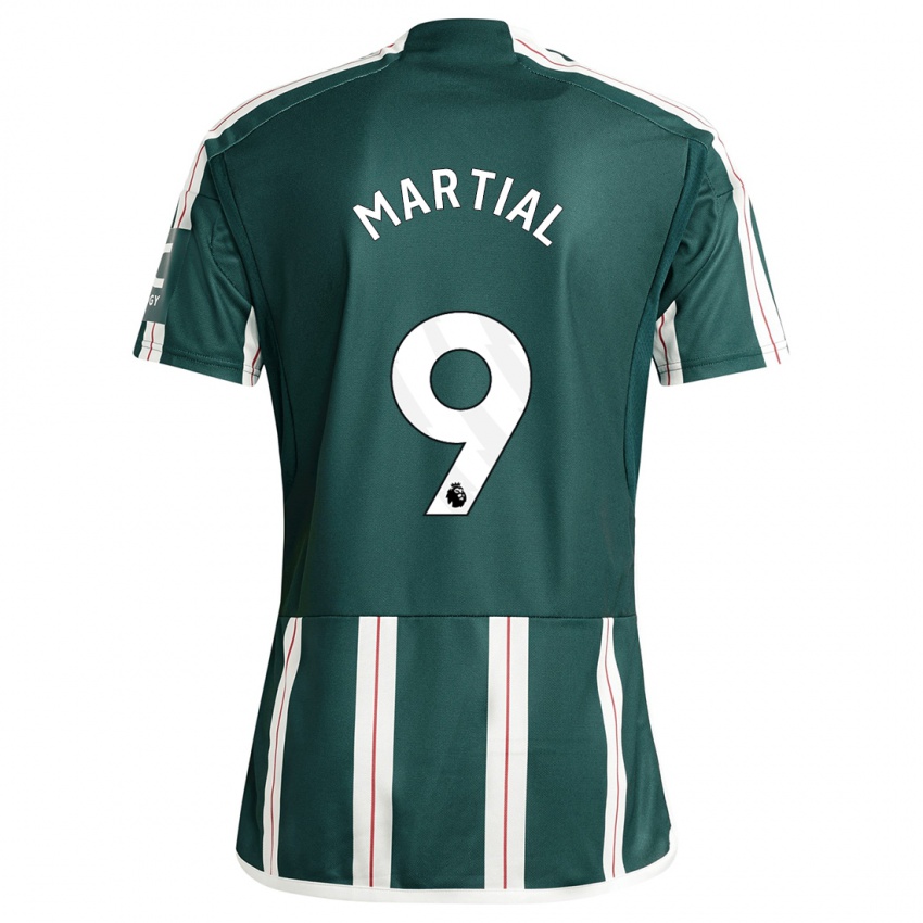 Hombre Camiseta Anthony Martial #9 Verde Oscuro 2ª Equipación 2023/24 La Camisa Perú