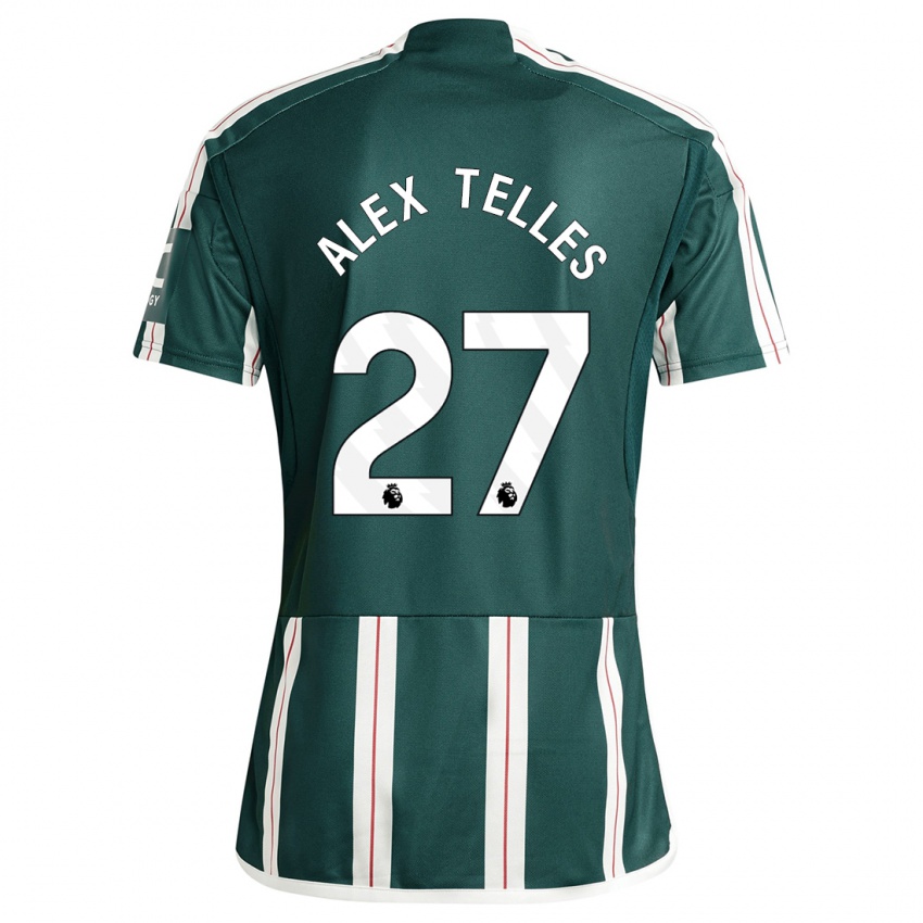 Hombre Camiseta Alex Nicolao Telles #27 Verde Oscuro 2ª Equipación 2023/24 La Camisa Perú