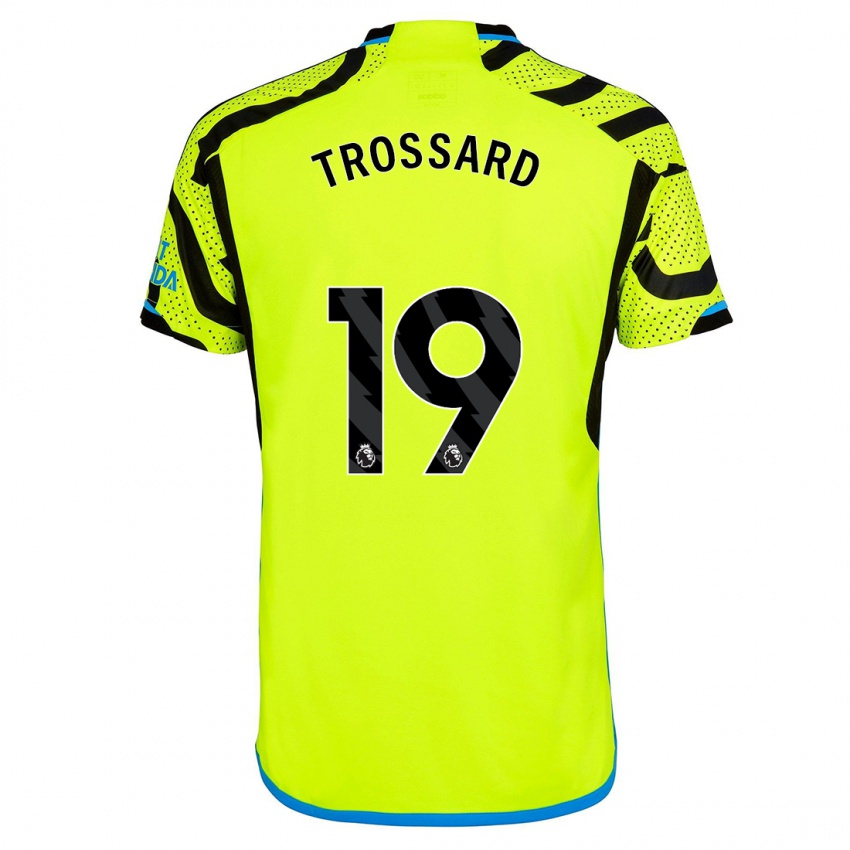 Hombre Camiseta Leandro Trossard #19 Amarillo 2ª Equipación 2023/24 La Camisa Perú