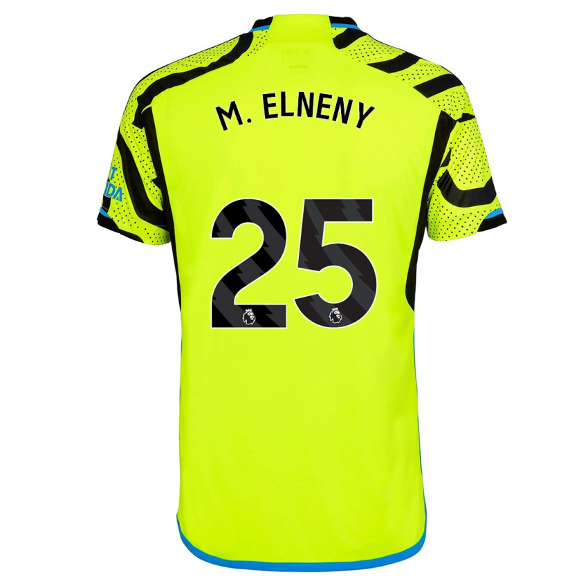 Hombre Camiseta Mohamed Elneny #25 Amarillo 2ª Equipación 2023/24 La Camisa Perú