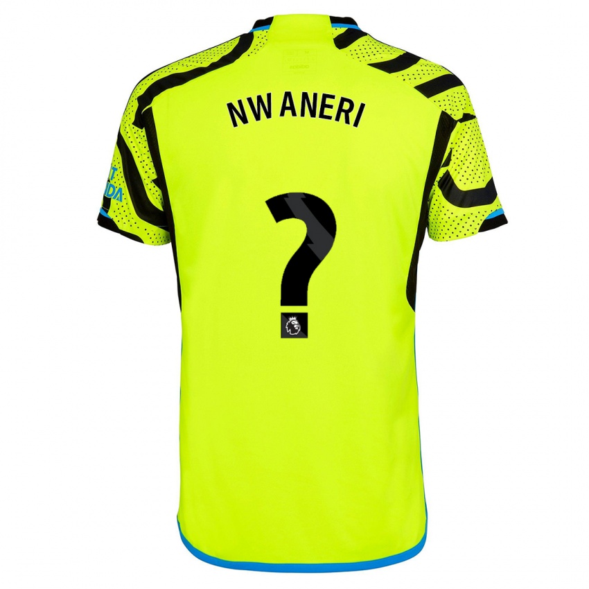 Hombre Camiseta Ethan Nwaneri #0 Amarillo 2ª Equipación 2023/24 La Camisa Perú