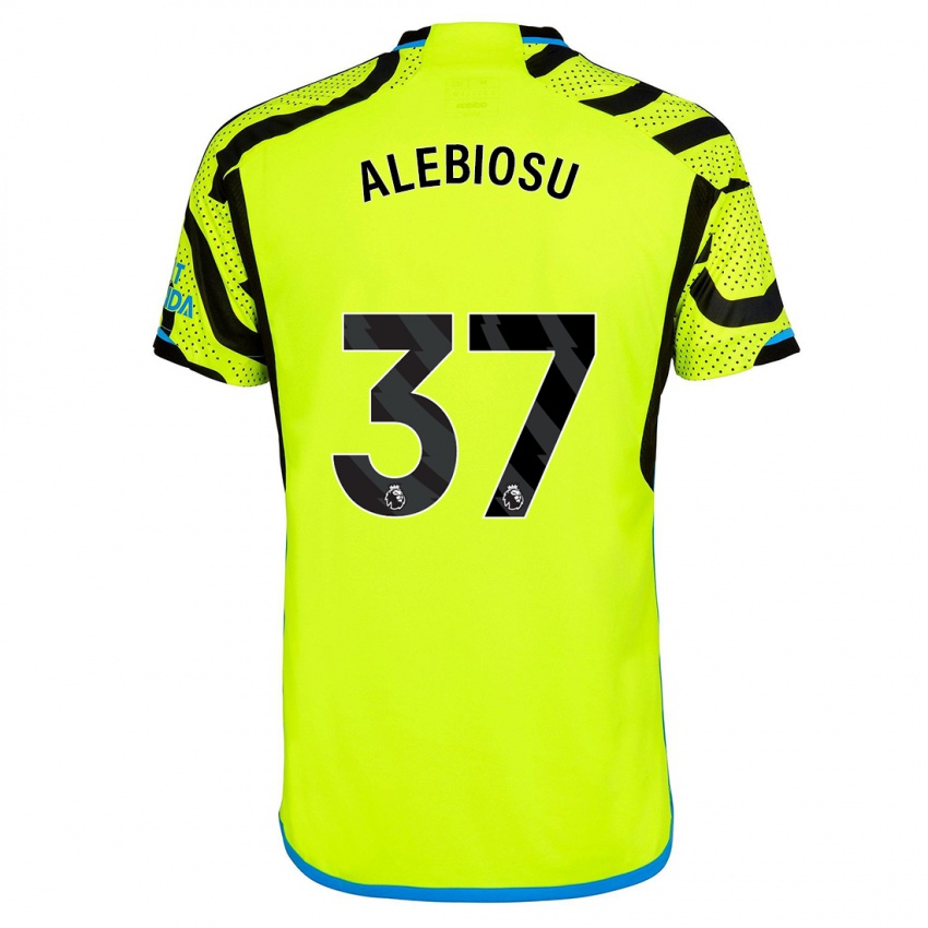 Hombre Camiseta Ryan Alebiosu #37 Amarillo 2ª Equipación 2023/24 La Camisa Perú