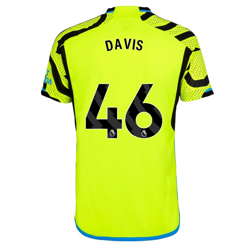 Hombre Camiseta Timi Davis #46 Amarillo 2ª Equipación 2023/24 La Camisa Perú