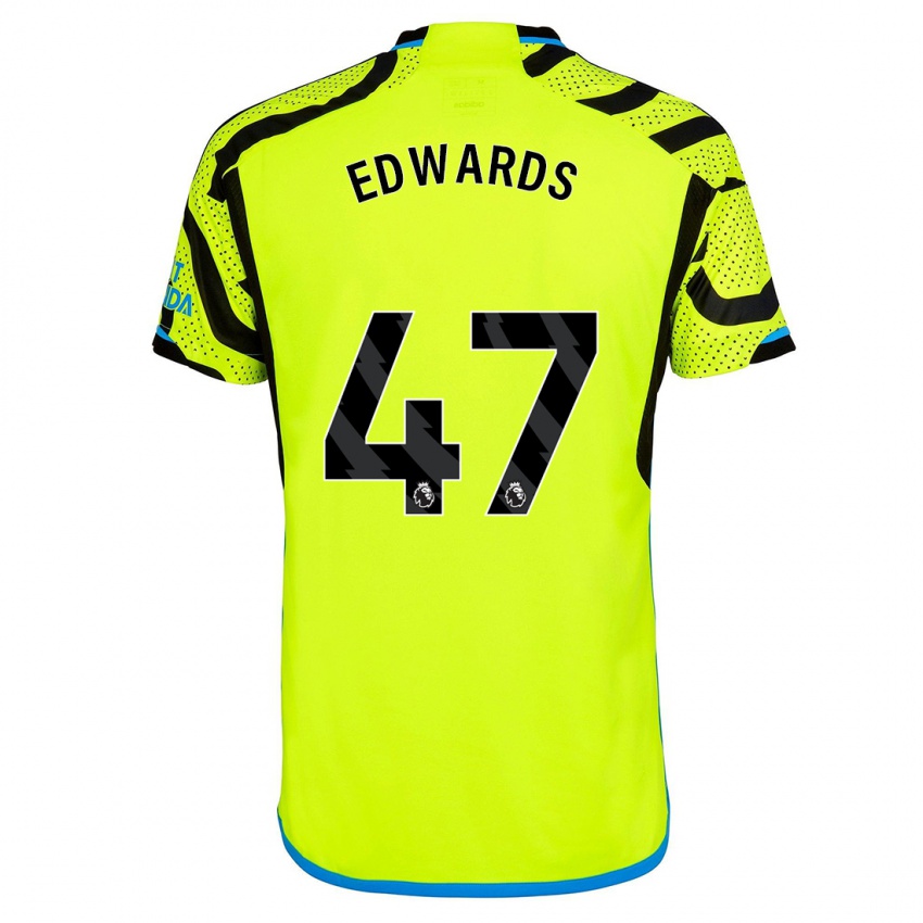 Hombre Camiseta Khayon Edwards #47 Amarillo 2ª Equipación 2023/24 La Camisa Perú