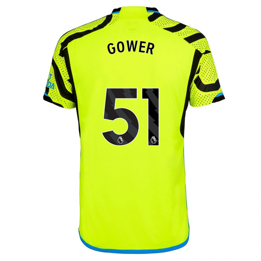 Hombre Camiseta Jimi Gower #51 Amarillo 2ª Equipación 2023/24 La Camisa Perú