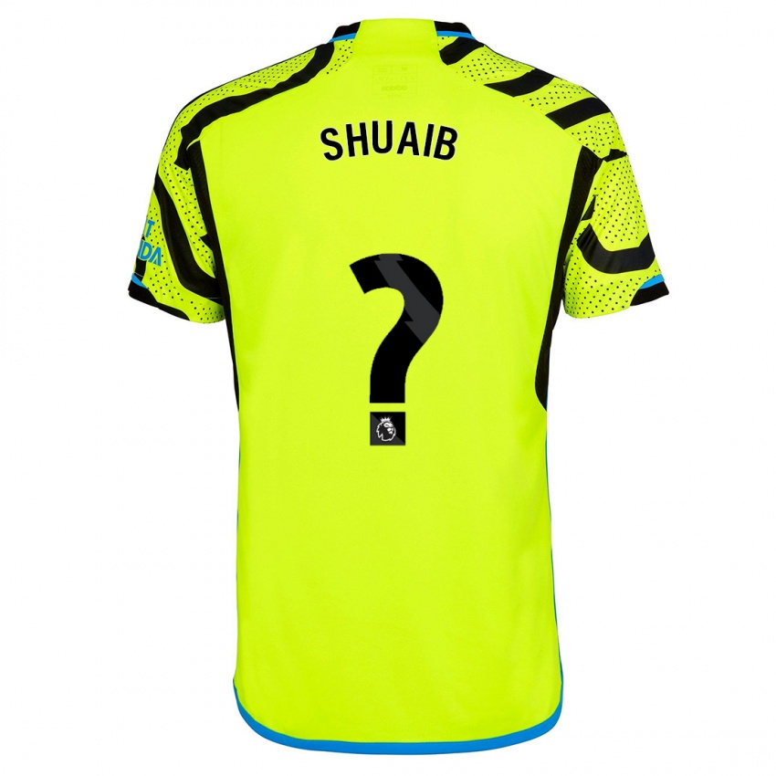 Hombre Camiseta Zac Shuaib #0 Amarillo 2ª Equipación 2023/24 La Camisa Perú