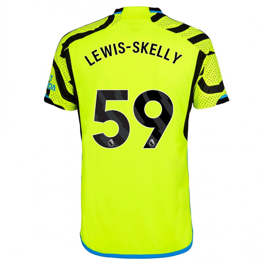 Hombre Camiseta Myles Lewis-Skelly #59 Amarillo 2ª Equipación 2023/24 La Camisa Perú