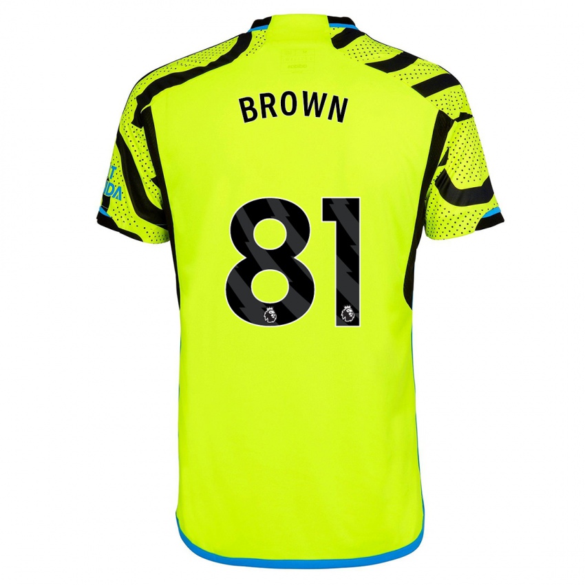 Hombre Camiseta Luis Brown #81 Amarillo 2ª Equipación 2023/24 La Camisa Perú