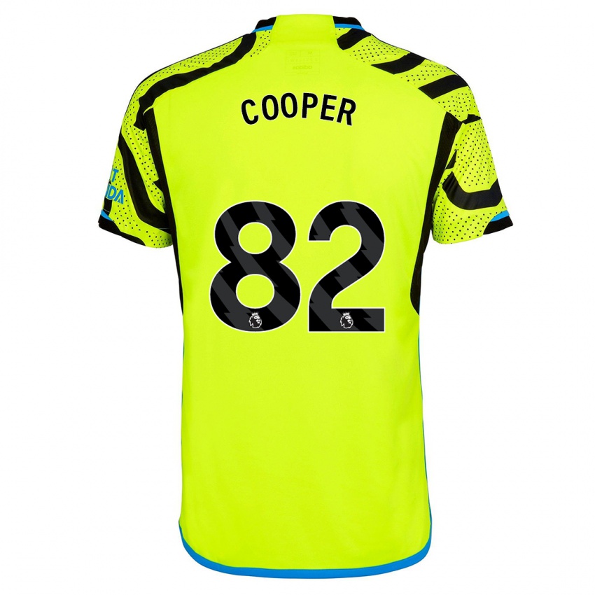 Hombre Camiseta Noah Cooper #82 Amarillo 2ª Equipación 2023/24 La Camisa Perú