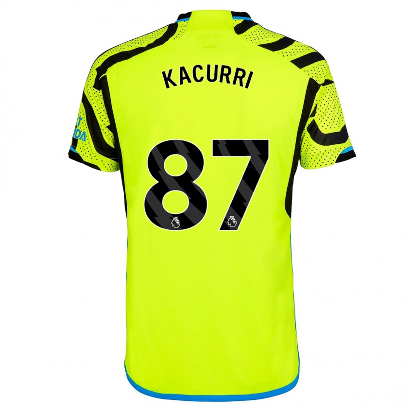 Hombre Camiseta Maldini Kacurri #87 Amarillo 2ª Equipación 2023/24 La Camisa Perú