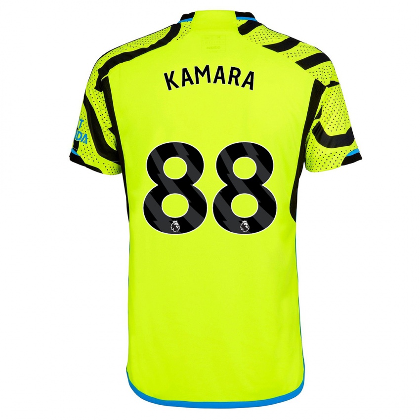 Hombre Camiseta Osman Kamara #88 Amarillo 2ª Equipación 2023/24 La Camisa Perú