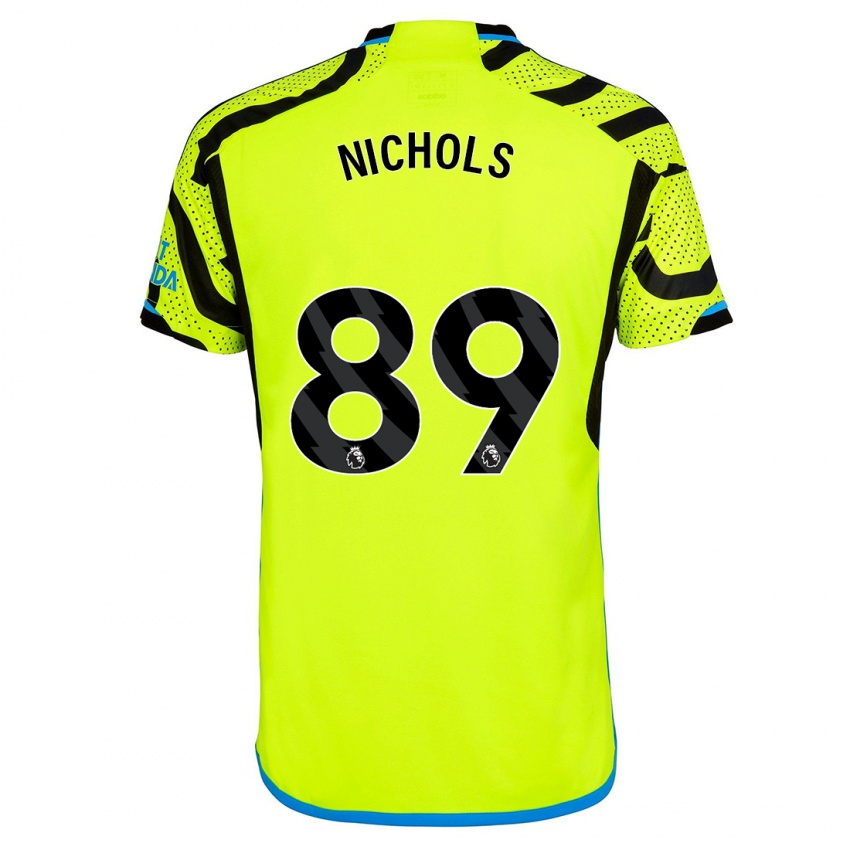 Hombre Camiseta Josh Nichols #89 Amarillo 2ª Equipación 2023/24 La Camisa Perú