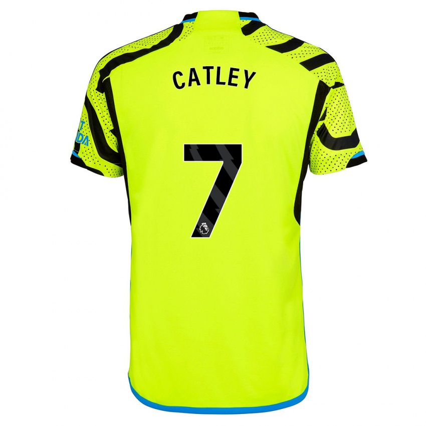 Hombre Camiseta Stephanie Catley #7 Amarillo 2ª Equipación 2023/24 La Camisa Perú