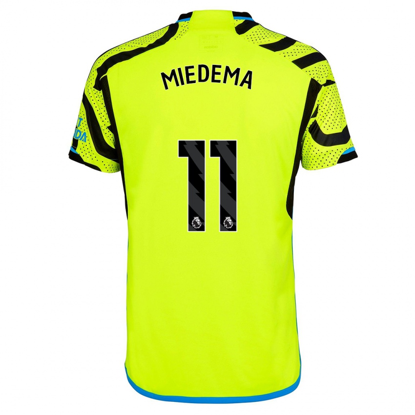 Hombre Camiseta Vivianne Miedema #11 Amarillo 2ª Equipación 2023/24 La Camisa Perú