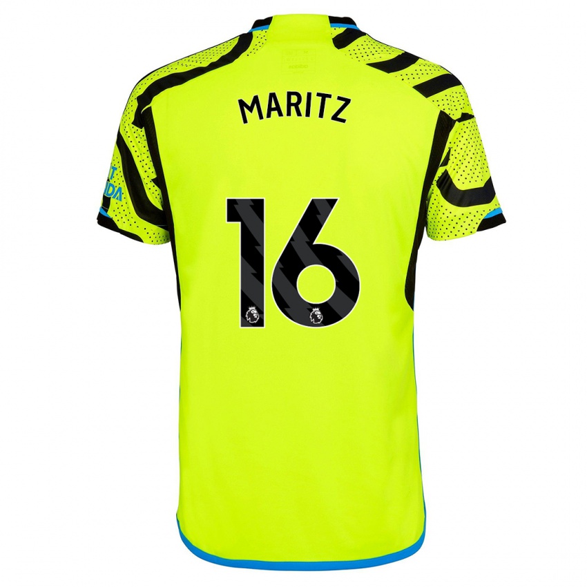 Hombre Camiseta Noelle Maritz #16 Amarillo 2ª Equipación 2023/24 La Camisa Perú