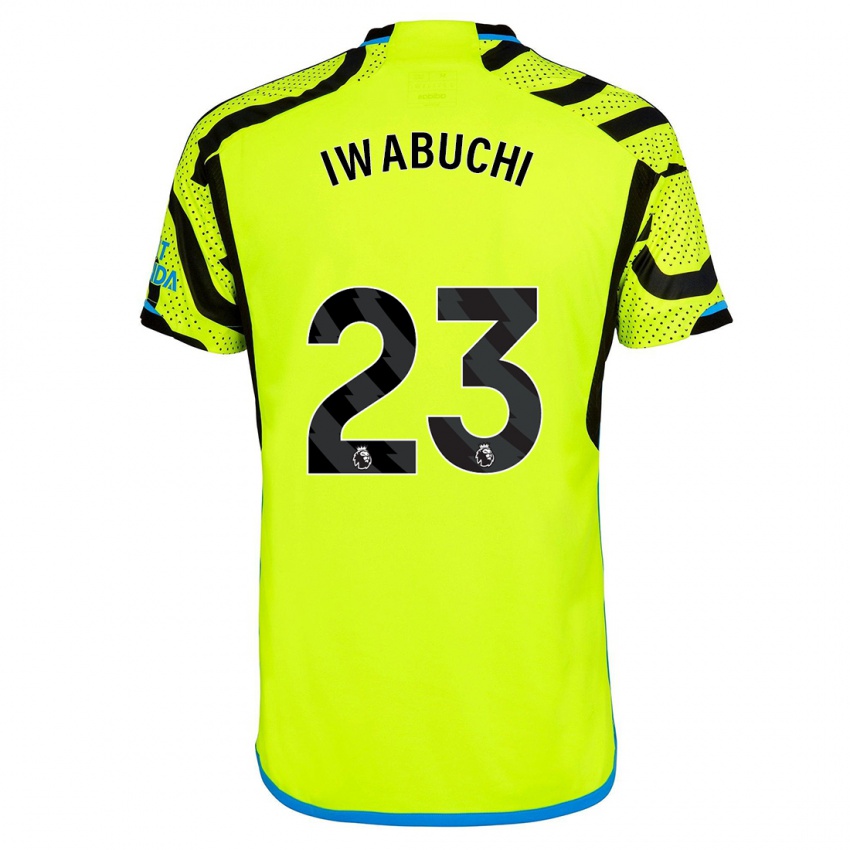 Hombre Camiseta Mana Iwabuchi #23 Amarillo 2ª Equipación 2023/24 La Camisa Perú