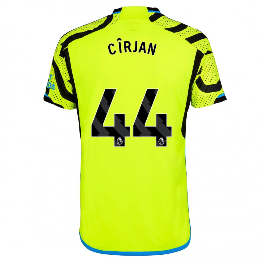 Hombre Camiseta Catalin Cîrjan #44 Amarillo 2ª Equipación 2023/24 La Camisa Perú