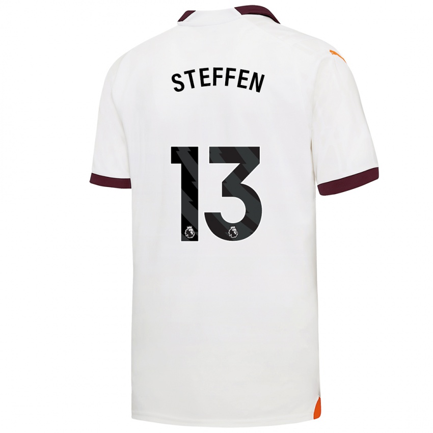 Hombre Camiseta Zack Steffen #13 Blanco 2ª Equipación 2023/24 La Camisa Perú