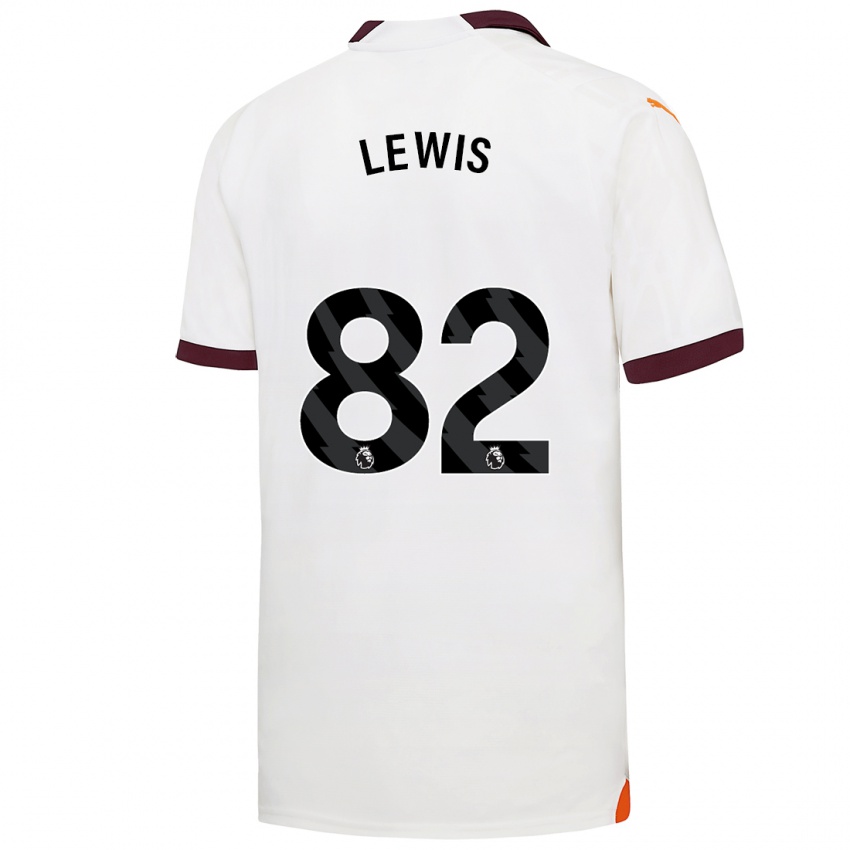 Hombre Camiseta Rico Lewis #82 Blanco 2ª Equipación 2023/24 La Camisa Perú