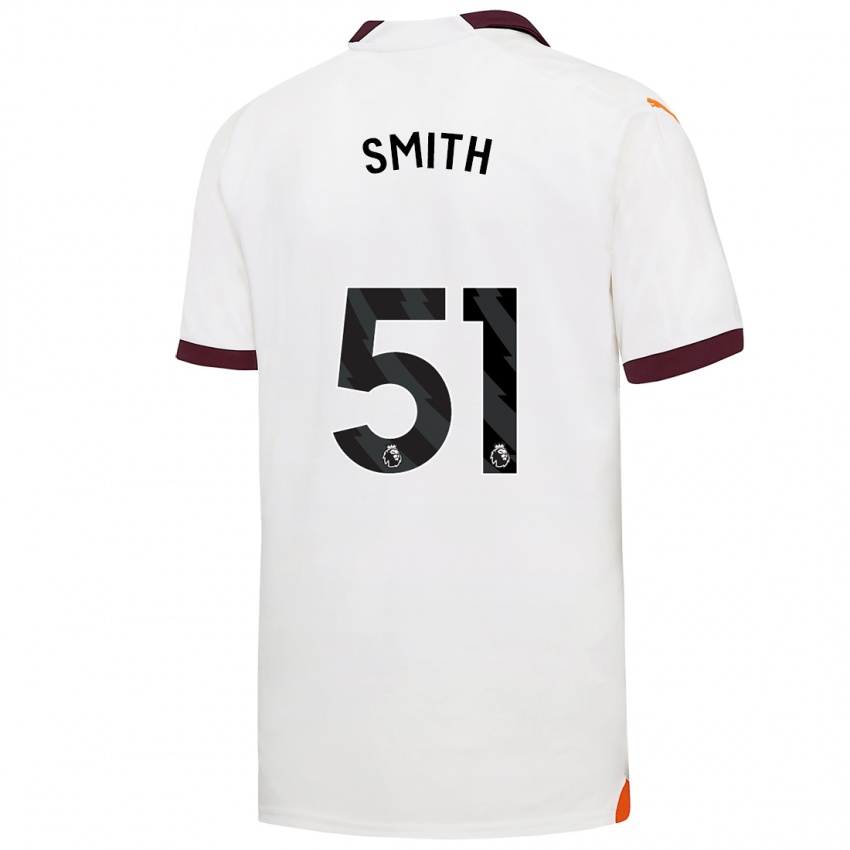 Hombre Camiseta Isaac Smith #51 Blanco 2ª Equipación 2023/24 La Camisa Perú