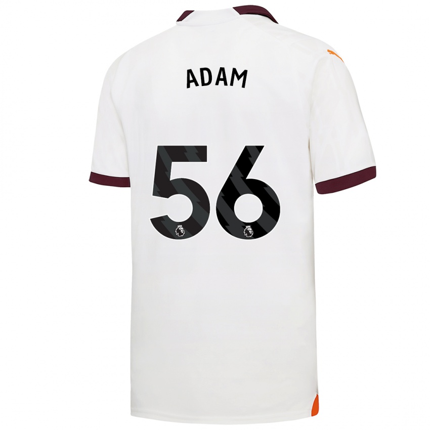 Hombre Camiseta Josh Adam #56 Blanco 2ª Equipación 2023/24 La Camisa Perú