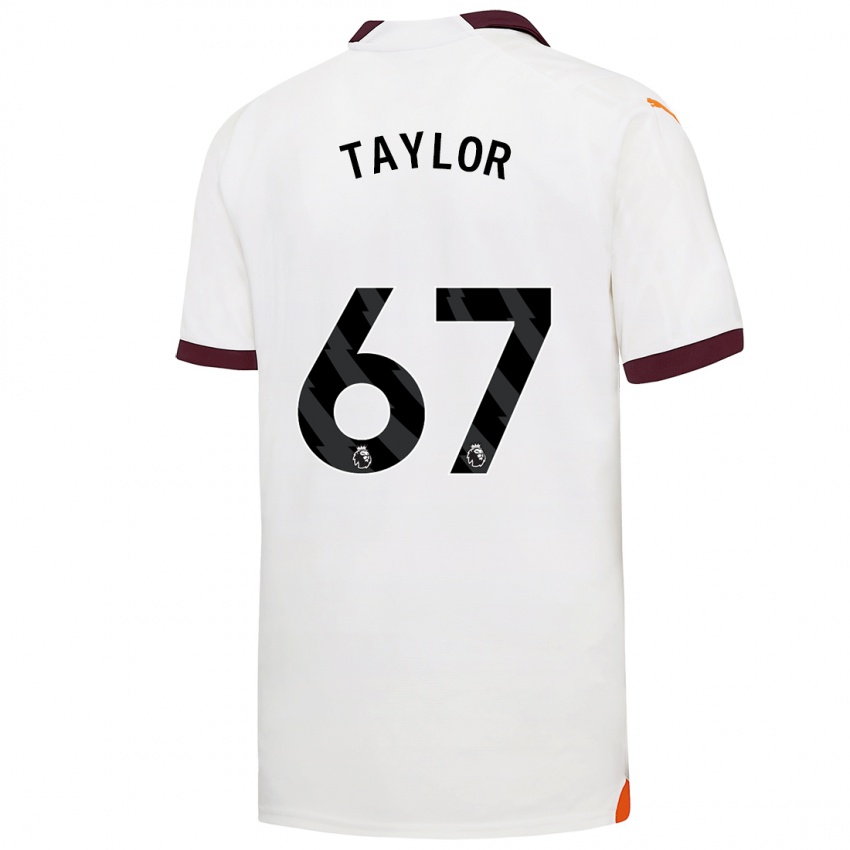 Hombre Camiseta Kane Taylor #67 Blanco 2ª Equipación 2023/24 La Camisa Perú