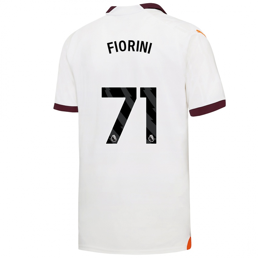 Hombre Camiseta Lewis Fiorini #71 Blanco 2ª Equipación 2023/24 La Camisa Perú