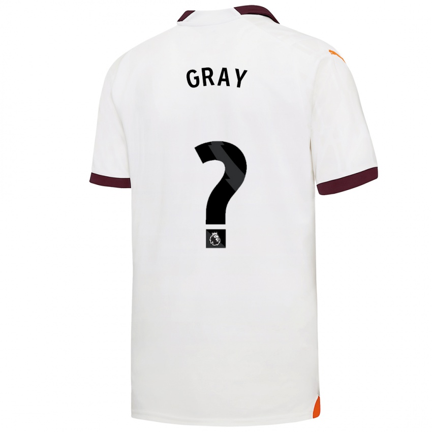 Hombre Camiseta Charlie Gray #0 Blanco 2ª Equipación 2023/24 La Camisa Perú