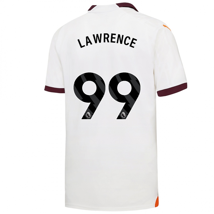 Hombre Camiseta Emilio Lawrence #99 Blanco 2ª Equipación 2023/24 La Camisa Perú