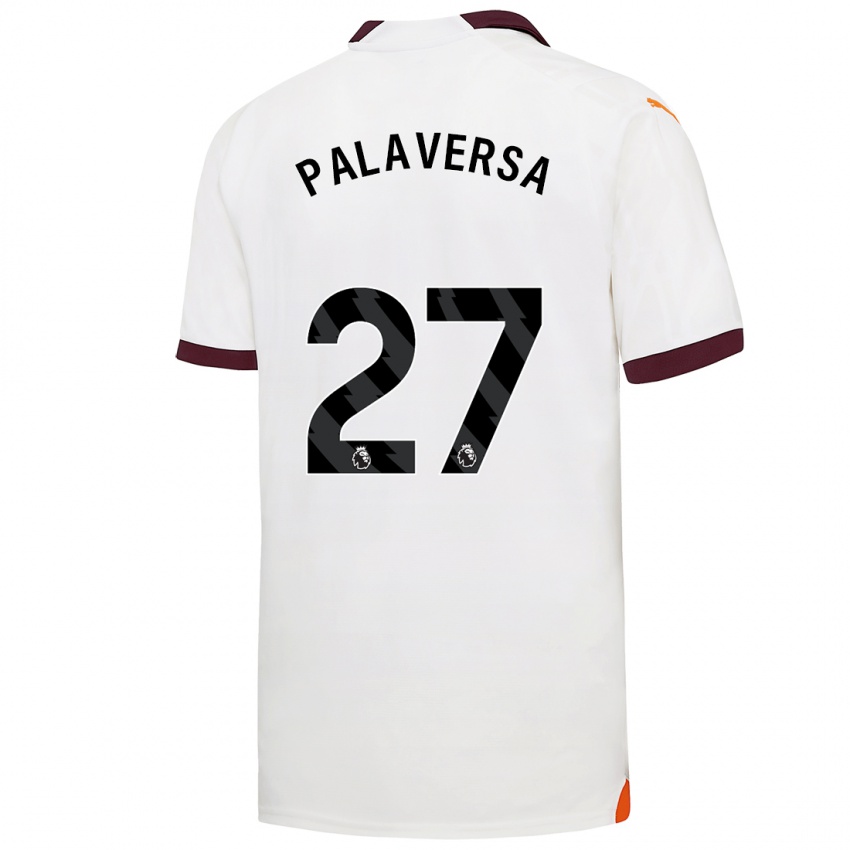 Hombre Camiseta Ante Palaversa #27 Blanco 2ª Equipación 2023/24 La Camisa Perú