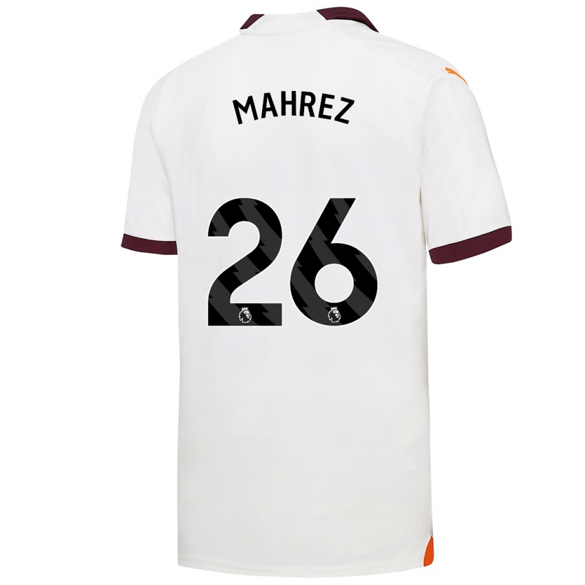 Hombre Camiseta Riyad Mahrez #26 Blanco 2ª Equipación 2023/24 La Camisa Perú