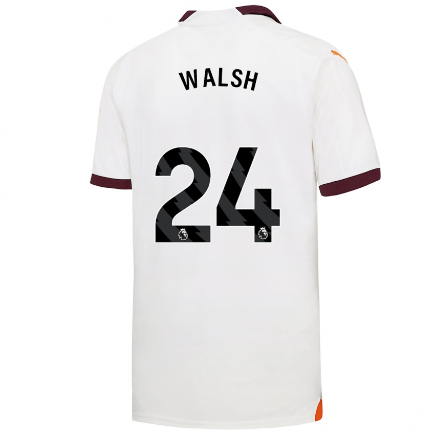 Hombre Camiseta Keira Walsh #24 Blanco 2ª Equipación 2023/24 La Camisa Perú