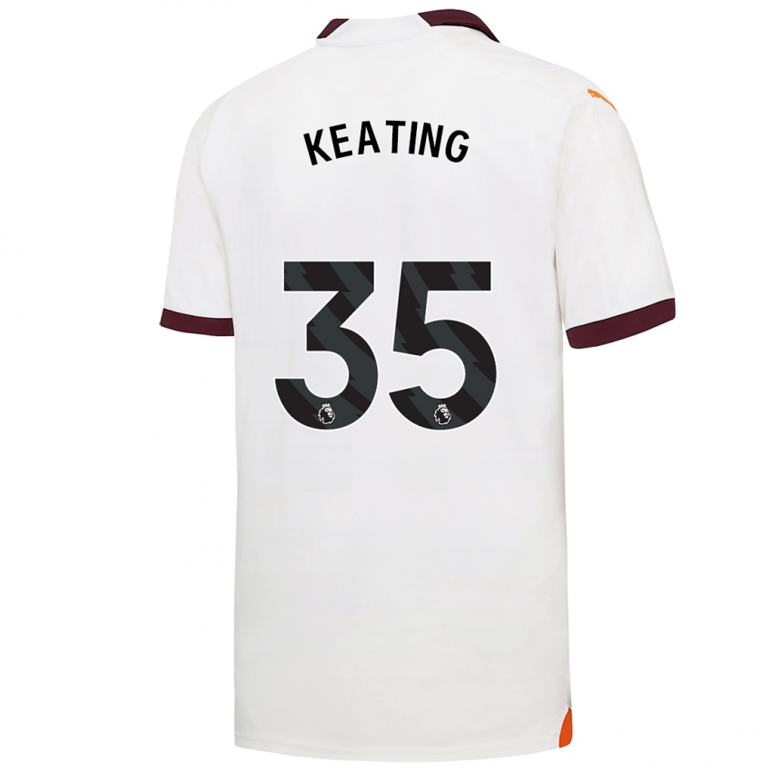 Hombre Camiseta Khiara Keating #35 Blanco 2ª Equipación 2023/24 La Camisa Perú