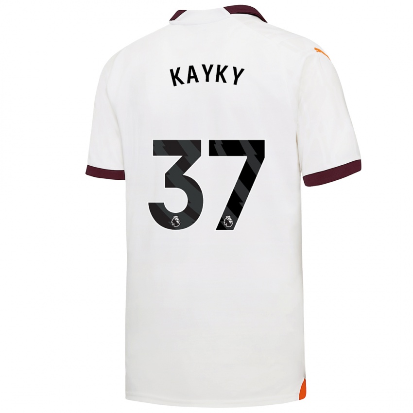 Hombre Camiseta Kayky #37 Blanco 2ª Equipación 2023/24 La Camisa Perú