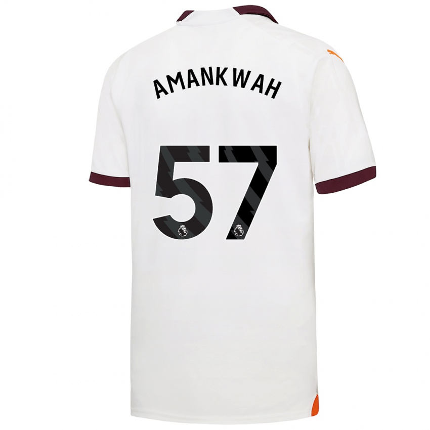 Hombre Camiseta Yeboah Amankwah #57 Blanco 2ª Equipación 2023/24 La Camisa Perú